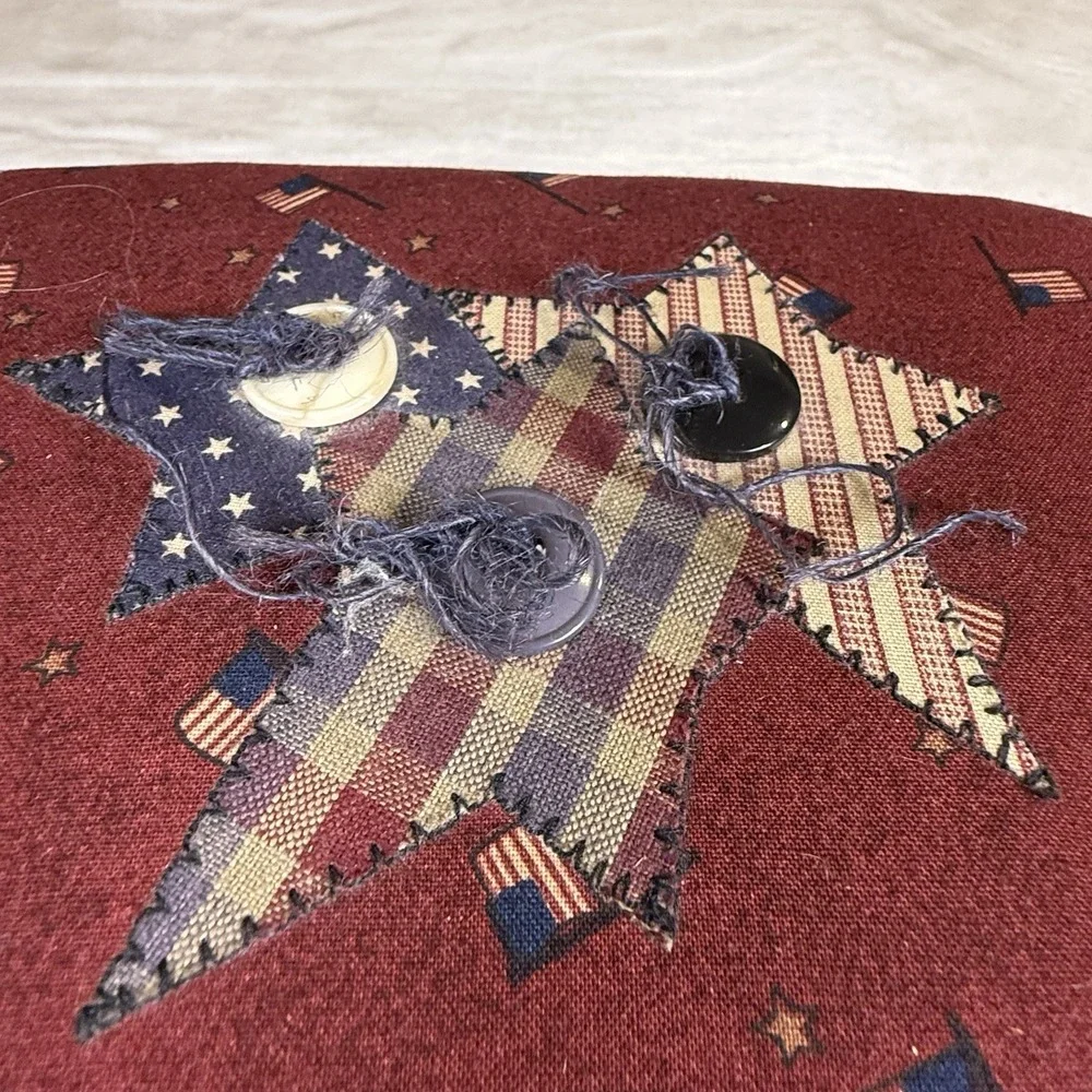 Longaberger 1996 Dresden Tour Basket Signed Patriotic Lid Protector USA